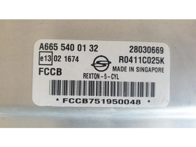 Блок управления двигателя A6655400132 SsangYong Kyron