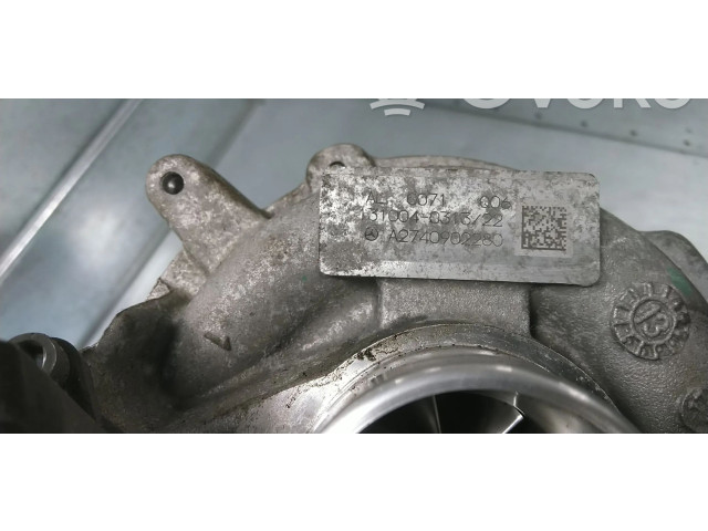 Турбина Нагнетатель Mercedes-Benz E W212  A2740902280, A2740901580   для двигателя 274920      