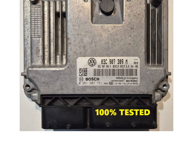 Блок управления двигателя 0261S07731, 03C907309M   Volkswagen PASSAT B7