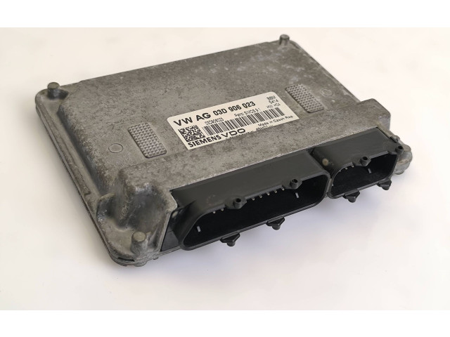 Блок управления двигателя 03D906023, 5WP4080604   Skoda Fabia Mk2 (5J)