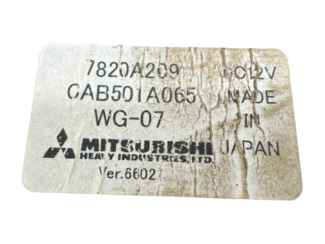 Блок управления климат-контролем 7820A209, CAB501A065 Mitsubishi Lancer VIII