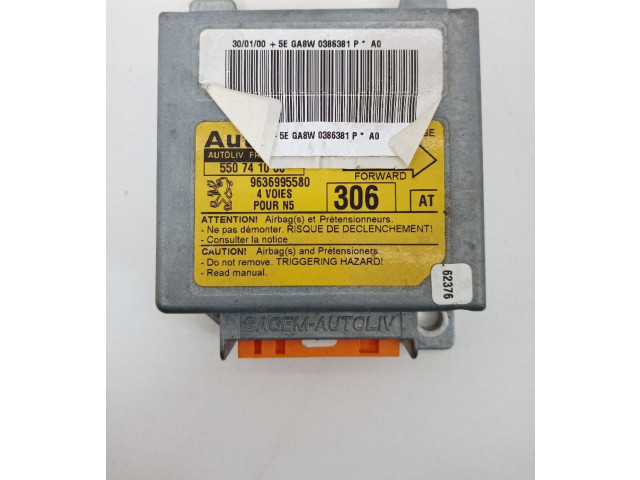 Блок подушек безопасности 9636995580, 550741000 Peugeot 306