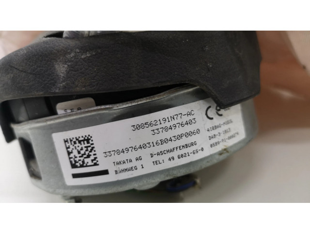 Подушка безопасности водителя 33784976403, 308562191N77AC BMW X5 F15