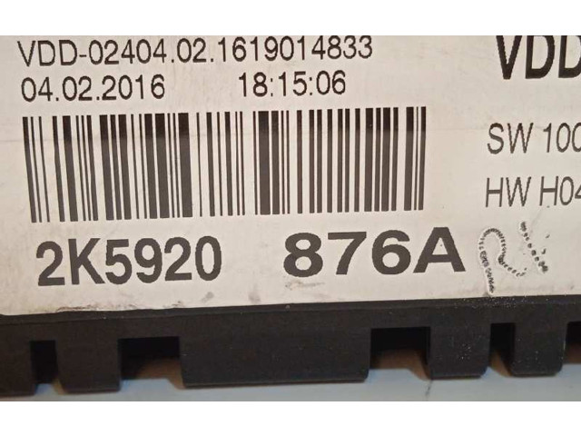 Панель приборов 2K5920876A Volkswagen Caddy