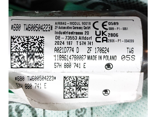 Боковая подушка безопасности 57H880741E   Skoda Kodiaq II