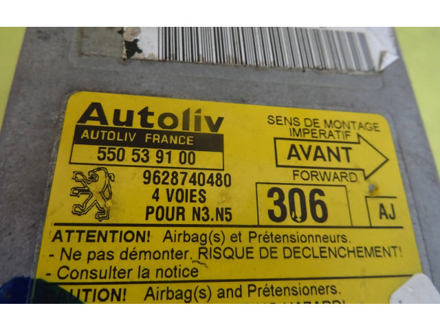 Блок управления надувных подушек 550539100   Peugeot  306   -  года