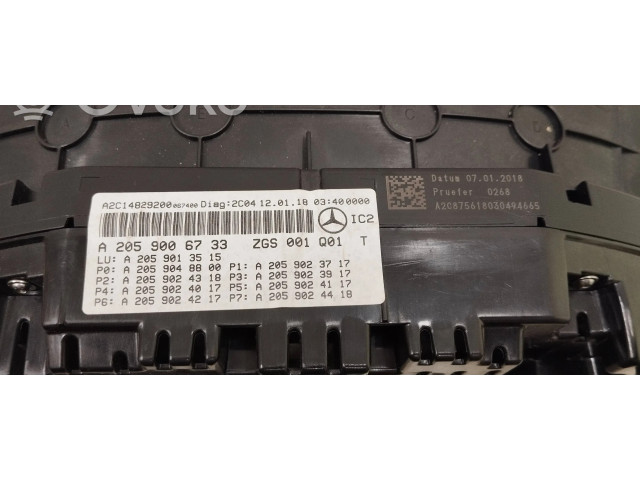 Přístrojová deska Mercedes-Benz C W205 2018 A2059006733