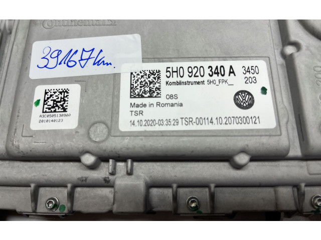Панель приборов 5H0920340A Volkswagen Golf VIII