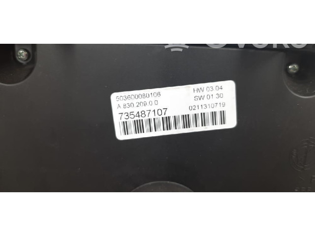 Блок управления климат-контролем NBA335010029001, 735487107 Lancia Delta III