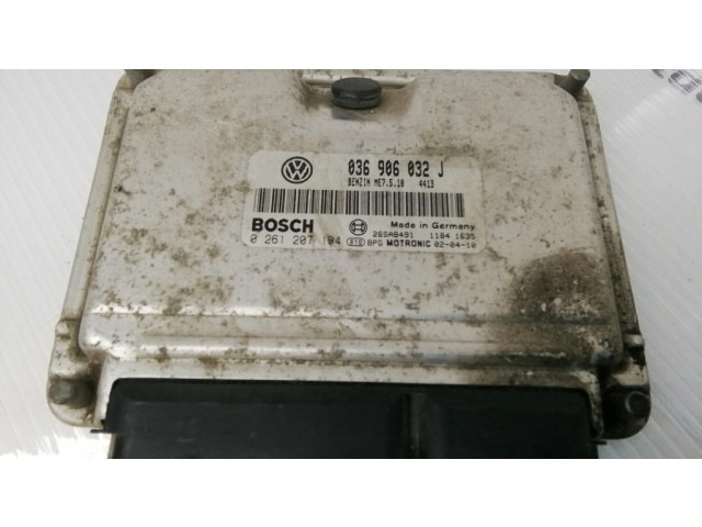 Блок управления двигателя 036906032J, 0261207194 Skoda Octavia Mk2 (1Z)