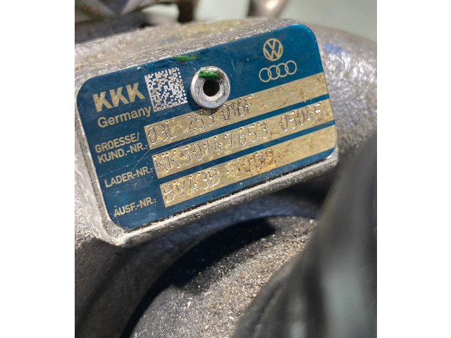 Turbodmychadlo Турбина 03l253016f, Kk5014765305045 Audi A3 S3 A3 Sportback 8P CDA