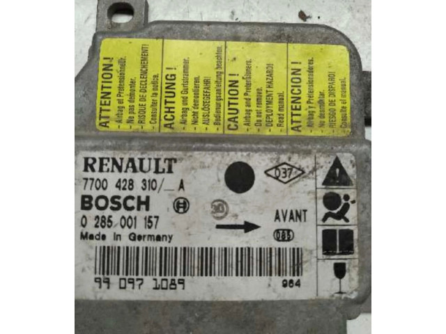 Блок подушек безопасности 7700428310A, CENTRALITAAIRBAG Renault Clio II