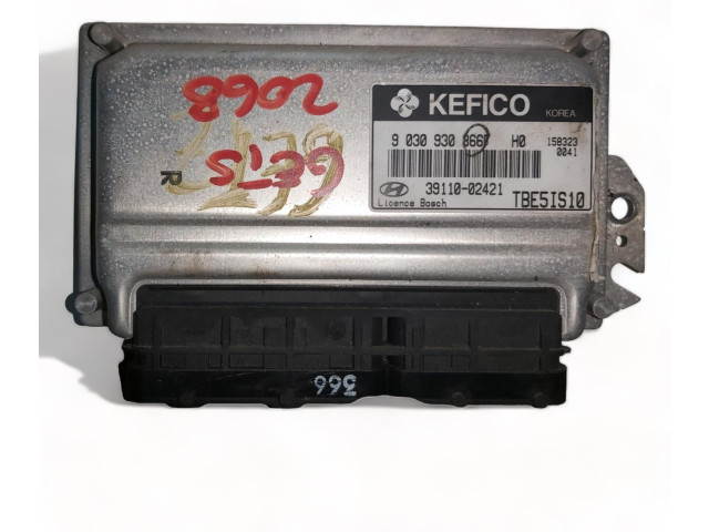 Блок управления двигателя 39110-02421, -9030930366F Hyundai Getz