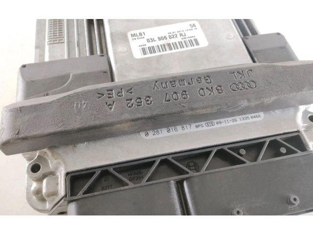 Блок управления двигателя 03L906022RJ, 0281016817 Audi A4 Allroad