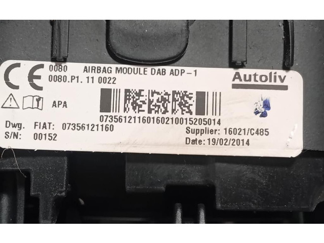 Подушка безопасности водителя 07356121160, 07356121160   Fiat 500L