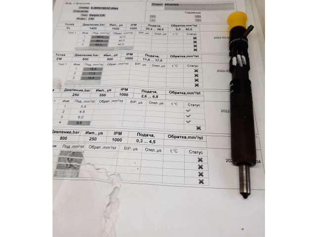 Форсунка EJBR01801Z, 8200206565 Renault Clio II K9K 702