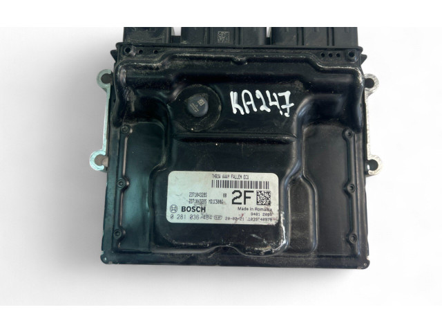 Блок управления двигателем Блок управления 237104328S, 0281036484   Dacia Logan II