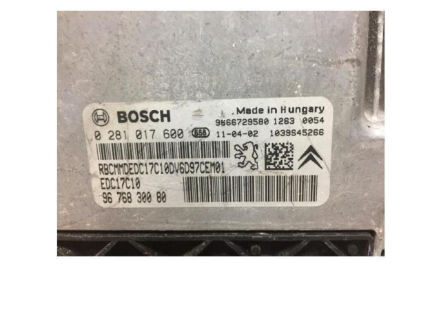 Блок управления двигателя 1944F4, 1944F4 Citroen DS3