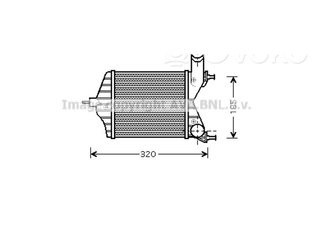 Интеркулер 46836770, 46836770 Fiat Idea
