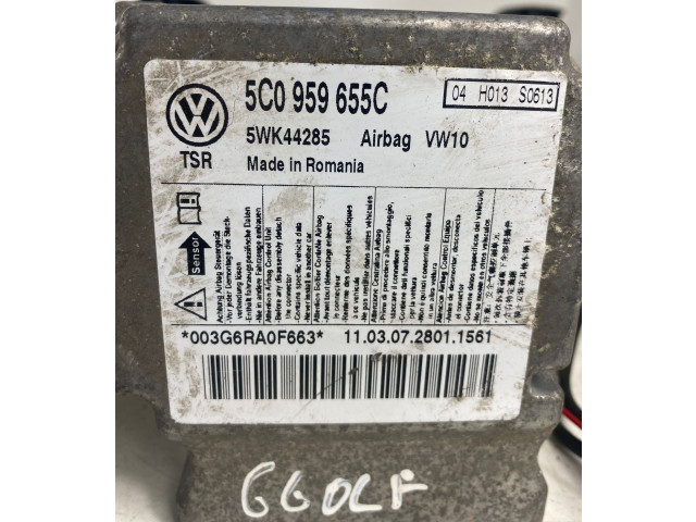 Блок подушек безопасности 5C0959655C, 5WK44285 Volkswagen Golf VI