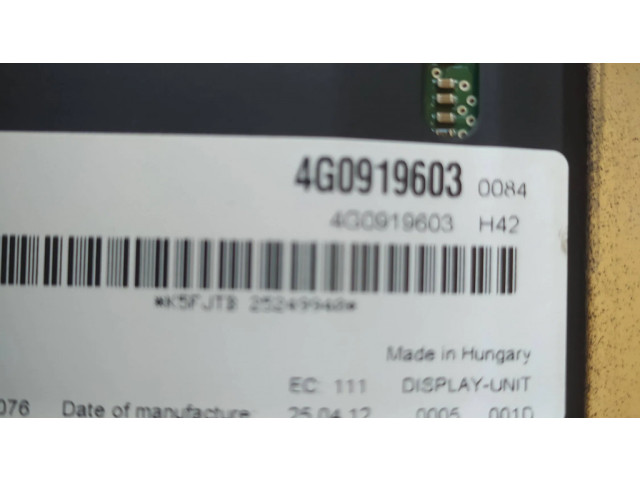 Дисплей 4G0919603, 609616007 Audi A6 C7