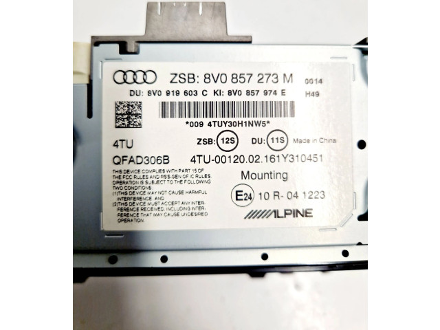 Дисплей    8V0857273M, 8V0919603C   Audi A3 S3 8V