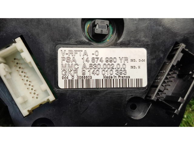 Блок управления климат-контролем 14874990YR, A83000200   Peugeot 807