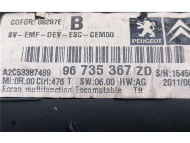 Дисплей    96735367zd, 96735367zd   Peugeot 5008
