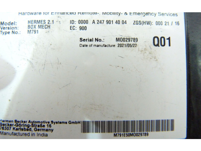 Блок управления A2479002216 Mercedes-Benz GLB x247