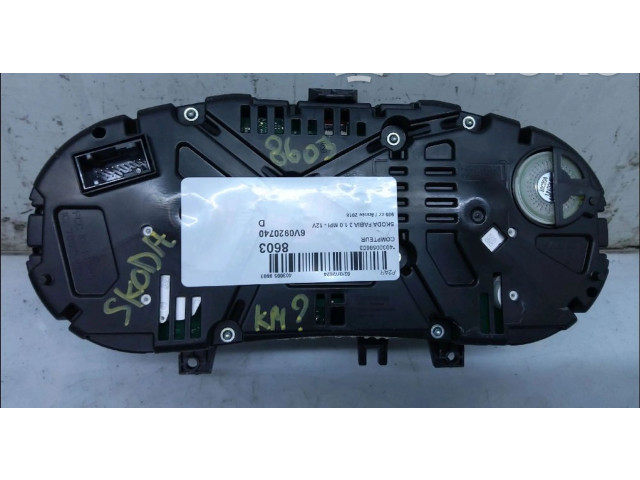 Панель приборов 6V0920740D, 6V0920740D   Skoda Fabia Mk3 (NJ)       