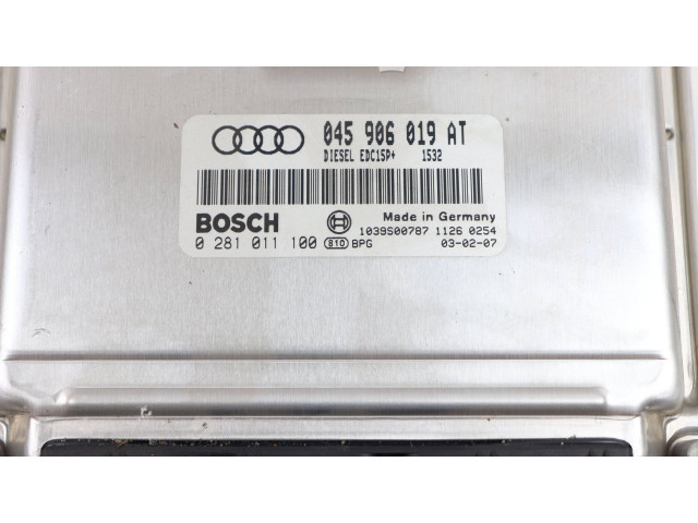 Блок управления двигателя 045906019AT, 0281011100 Audi A2