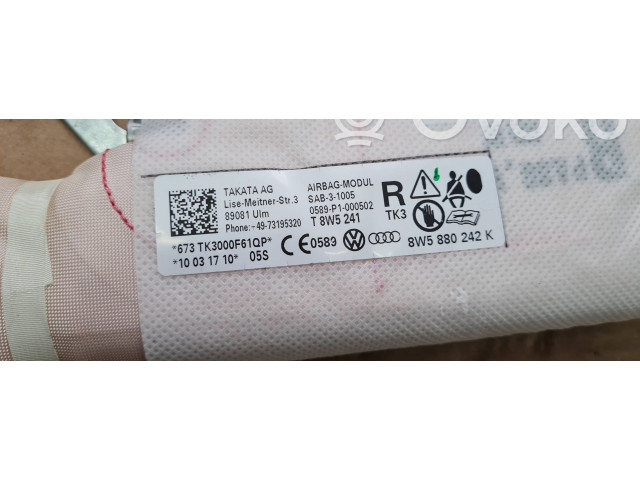 Подушка безопасности в сиденье 8W5880242K, SAB31005 Audi A5