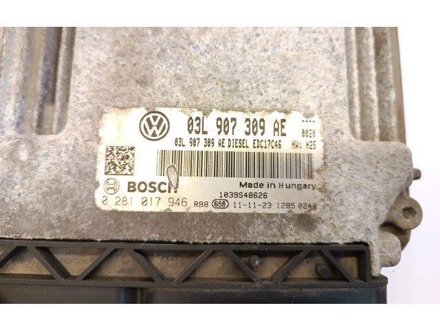 Řídící jednotka 03L907309AE, 0281017946   Volkswagen Tiguan 2008