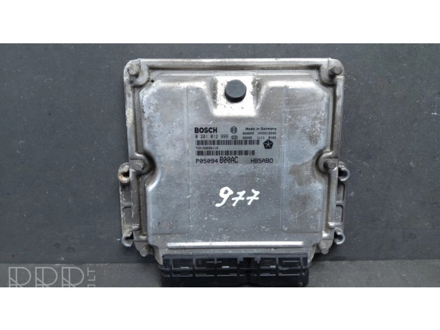 Řídící jednotka 0281012999, P05094800AC Chrysler Voyager 2002