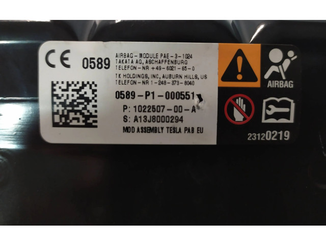 Подушка безопасности пассажира 102250700A, 23120219   Tesla Model S