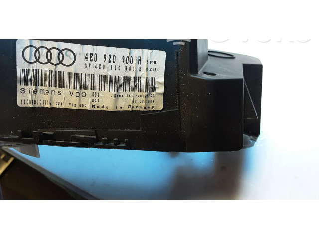 Přístrojová deska Audi A8 S8 D3 4E 2004 4E0920900H