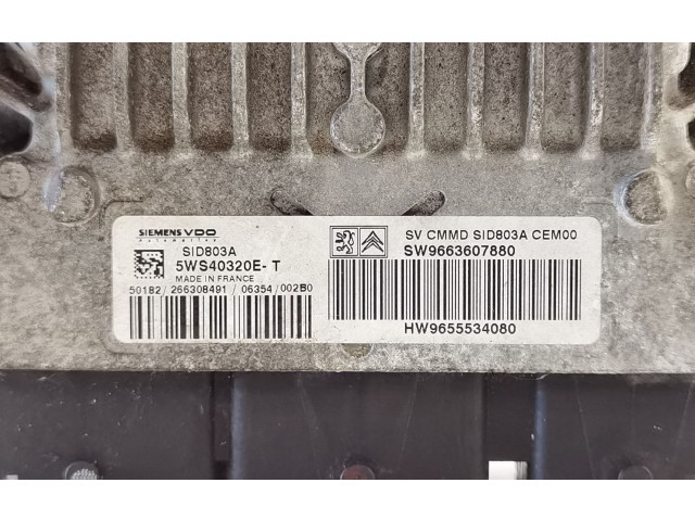 Блок управления двигателя SW9663607880   Citroen C8