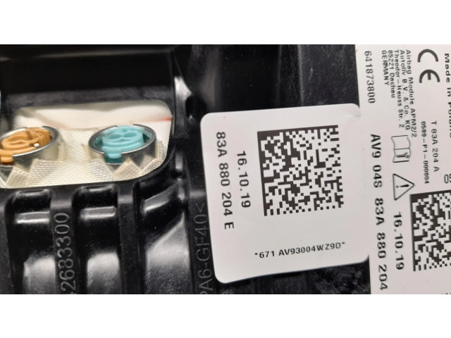 Подушка безопасности пассажира 83A880204E   Audi Q3 F3