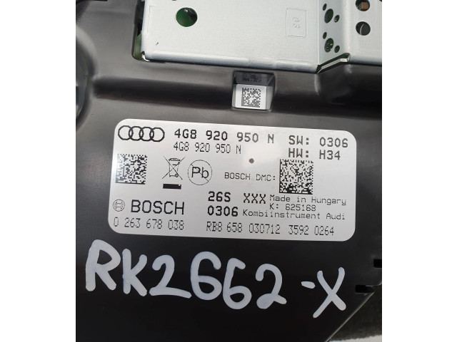 Панель приборов 4G8920982 Audi A7 S7 4G