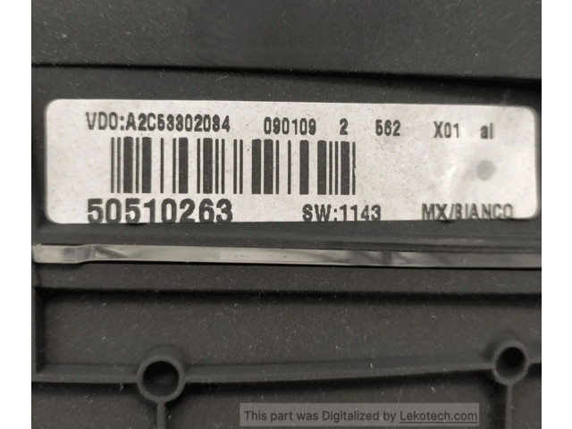 Přístrojová deska Alfa Romeo Mito 2008 50508526, VDO