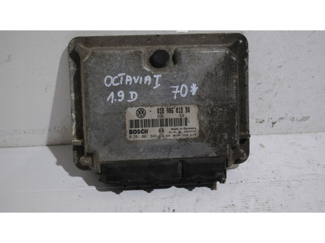 Блок управления двигателя 038906018BQ, 0281001849   Skoda Octavia Mk1 (1U)