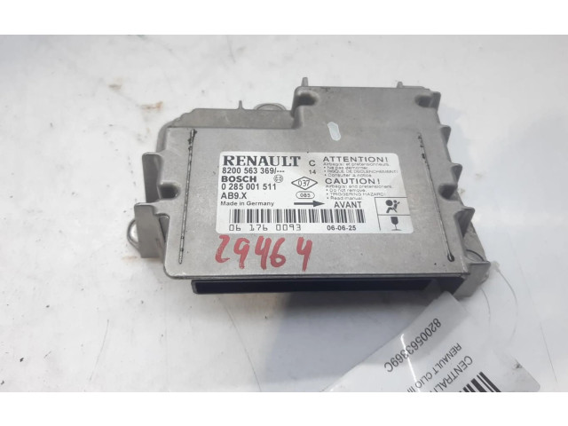 Блок подушек безопасности 8200563369C Renault Clio III