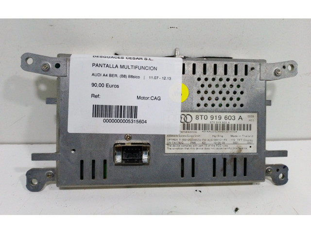 Дисплей 8T0919603A, 10PINES Audi A4 Allroad