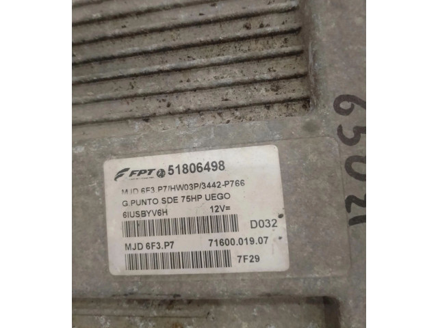 Řídící jednotka 51806498 Fiat Grande Punto 2014