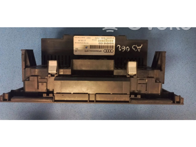 Блок управления климат-контролем 8P0820043J   Audi A3 S3 A3 Sportback 8P