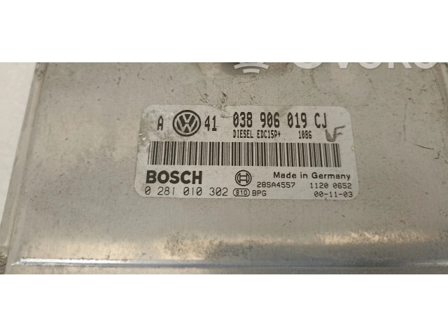 Блок управления двигателя 038906019CJ Volkswagen Golf SportWagen