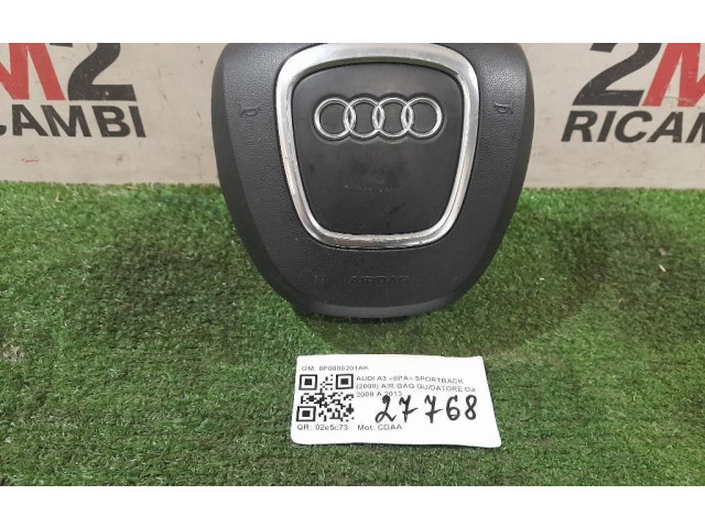 Подушка безопасности водителя 8P0880201AK, 8P0880201AK Audi A3 S3 A3 Sportback 8P