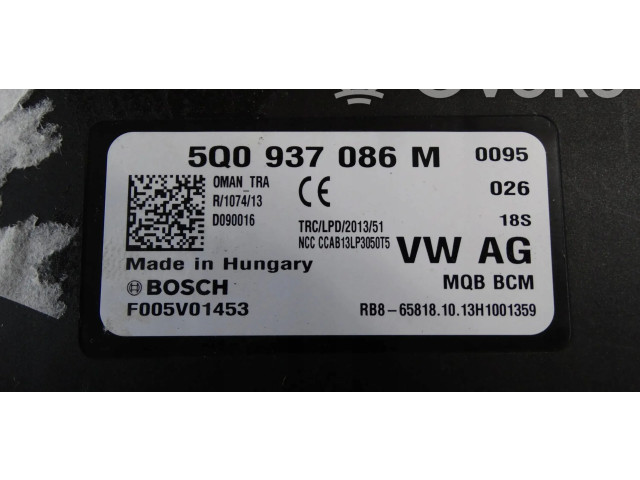 Блок комфорта 5Q0937086M, 5Q0937086M Volkswagen Golf VII