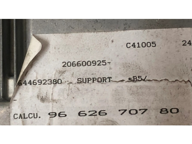 Блок управления двигателя 0281011966, 9662670780   Citroen C4 I