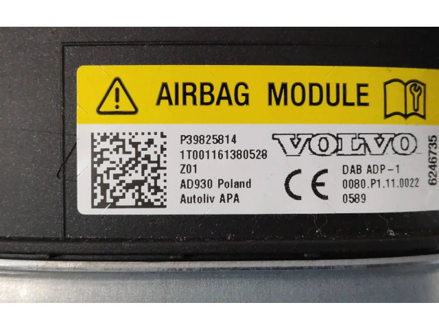 Подушка безопасности водителя 39825814 Volvo XC90